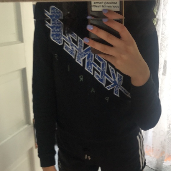 KENZO BLACK AND BLUE SWEATSHIRT - Picture 6 of 6